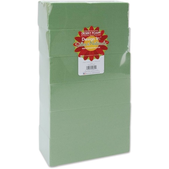 RESERVED FB 5PC FloraCraft Floral Dry Foam 5 Piece Bricks Green & other syrofoam - Picture 2 of 14